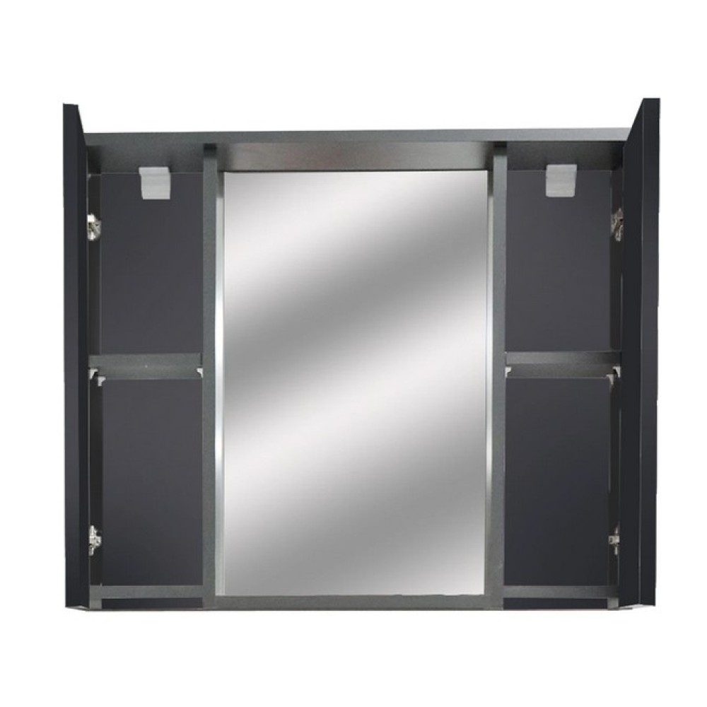 Arya Bathroom Cabinet Set 80 Cm, Matte Anthracite, Sink Included,