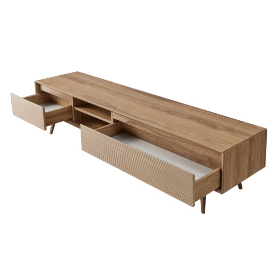 AVONA TV STAND, WALNUT