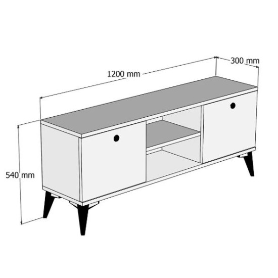 FERNISO TV UNIT WITH SHELF